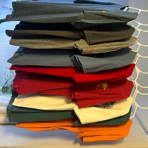 9 Harley Davidson, and Tail of the Dragon T-shirts.